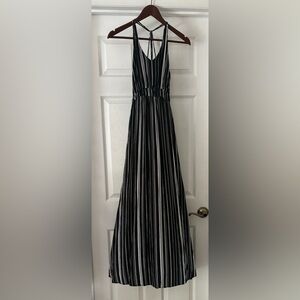 Maurices XS Black & White Striped Maxi